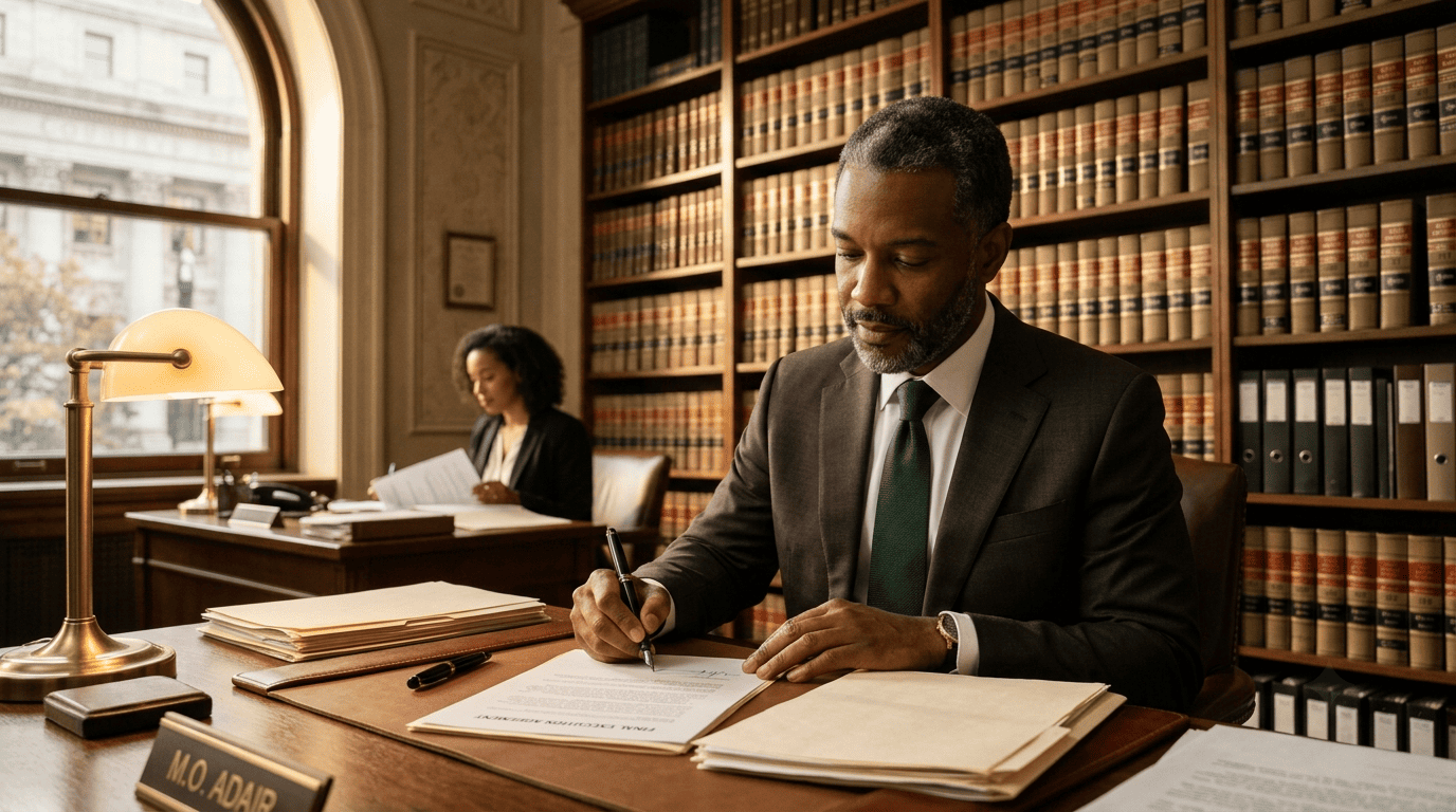 The human attorney signs off, taking final responsibility